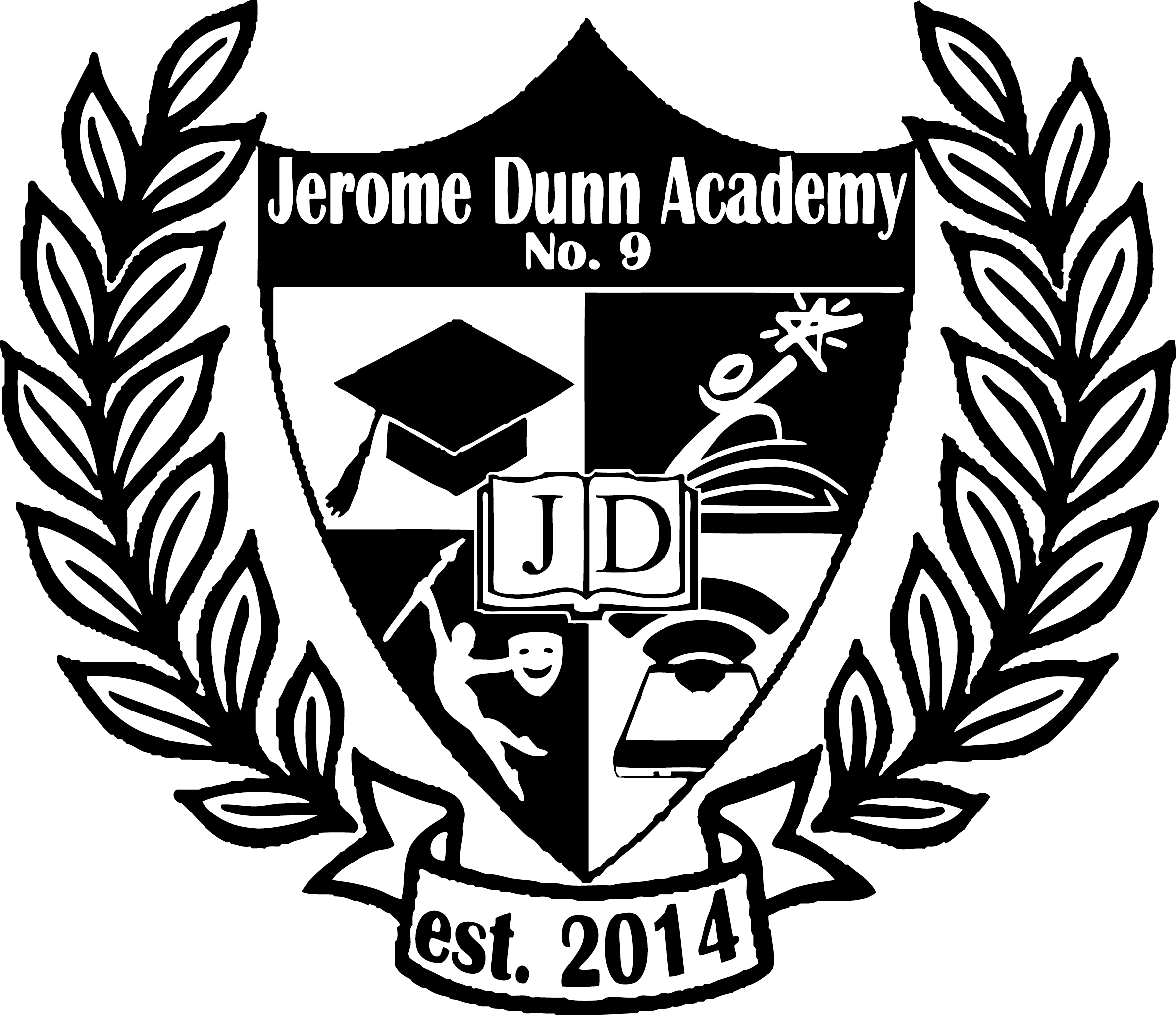 Jerome Dunn Academy No. 9 logo
